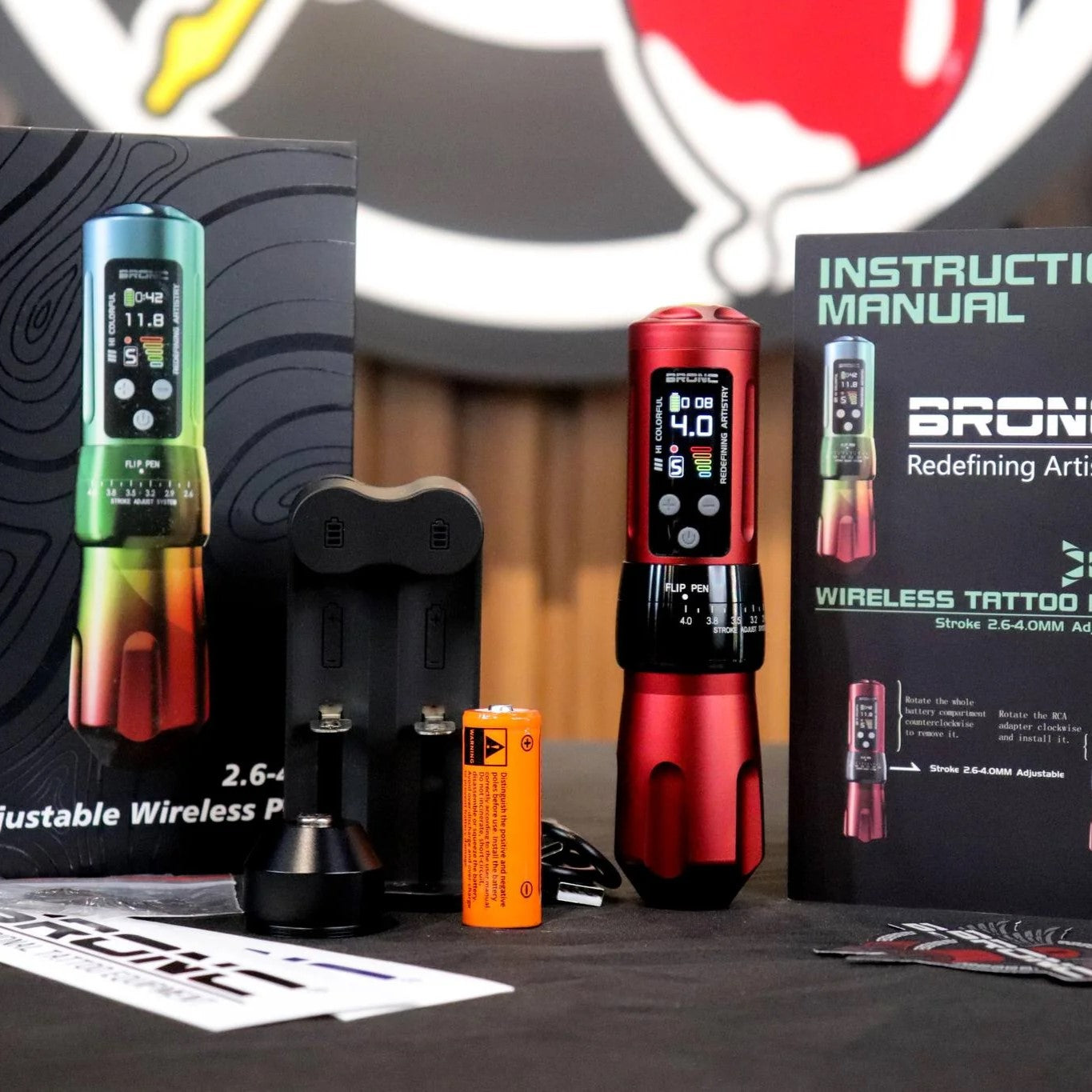 Bronc X2 Stroke Ayarlı Kablosuz Pen Dövme Makinesi