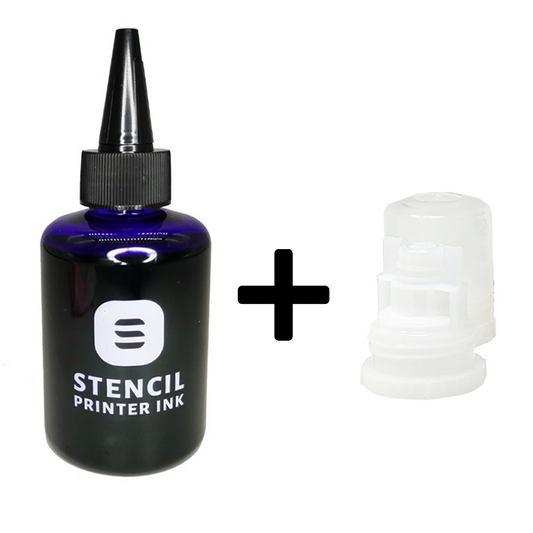 İnkjet Yazıcı Stencil Mürekkebi 140ml + Epson Uyumlu Başlık